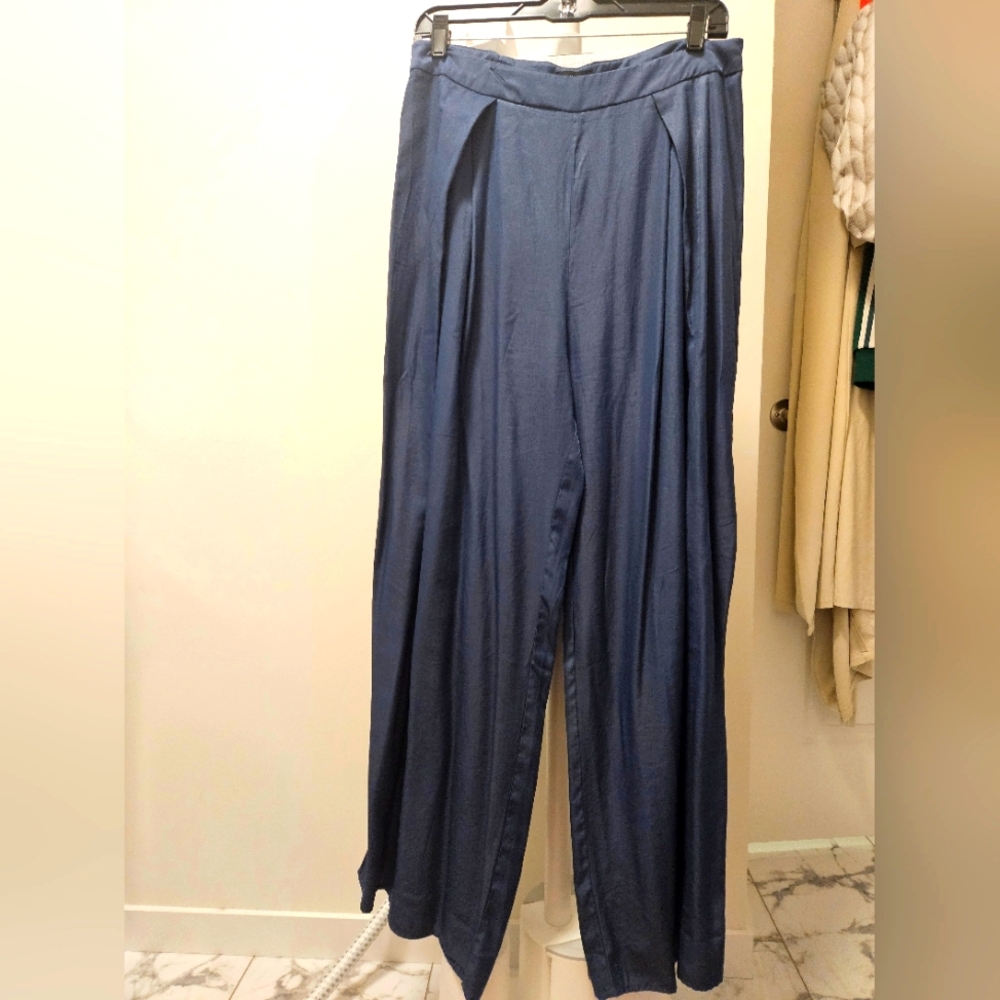 Elegant Blue Women's Pants